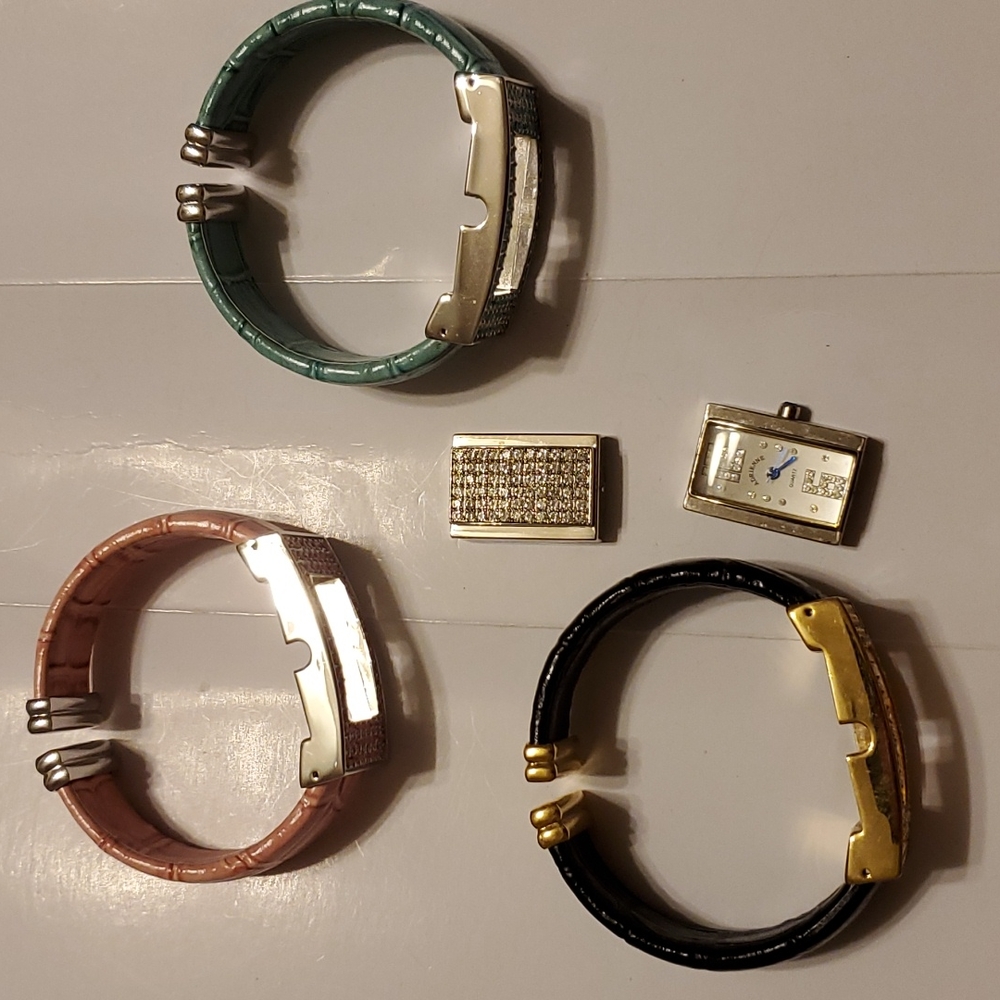 Real Collectibles by Adrienne Arpel Convertible Bangle Watch/Bracelet Cuff style - Picture 12 of 12